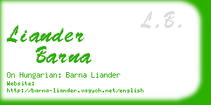 liander barna business card